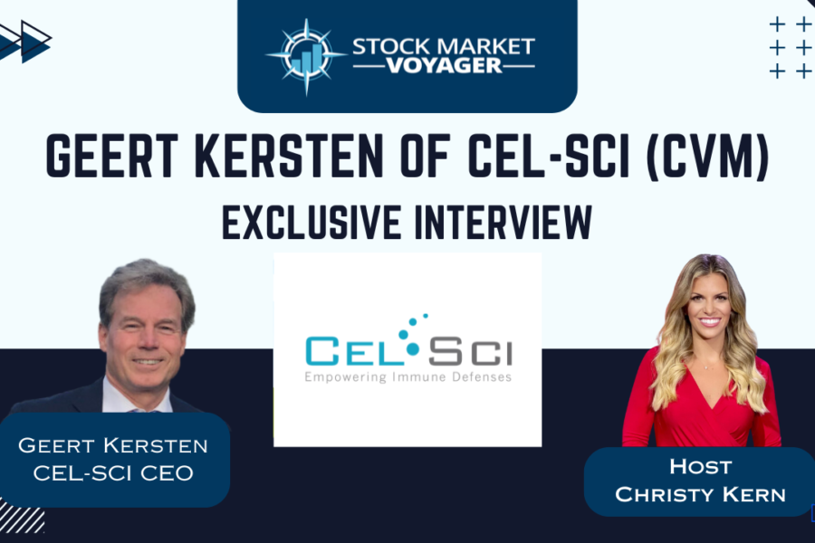 CEL-SCI Corporation (CVM) CEO Geert Kersten Interview