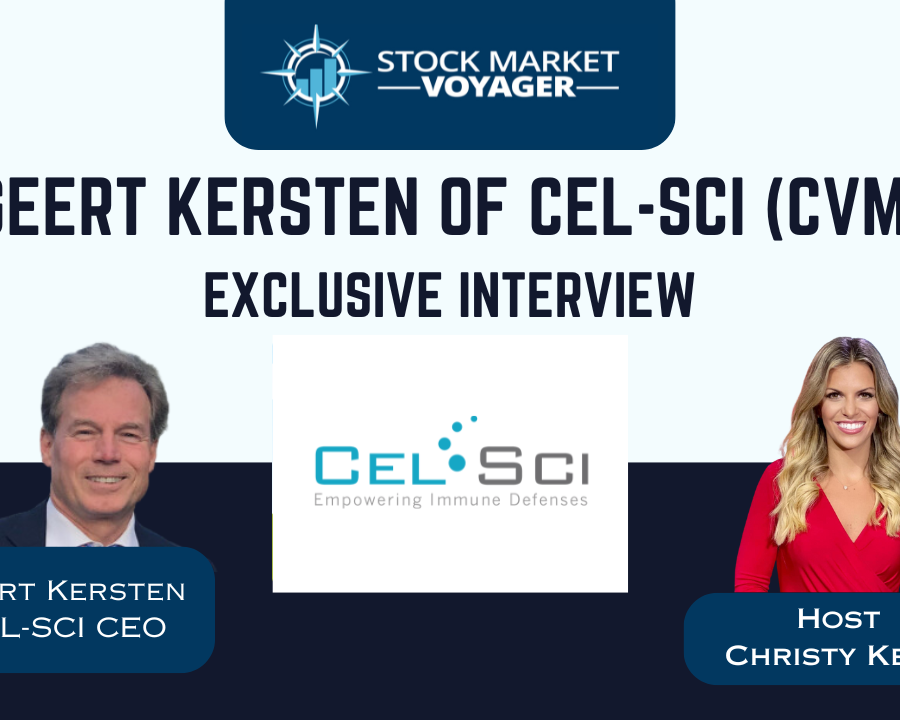 CEL-SCI Corporation (CVM) CEO Geert Kersten Interview